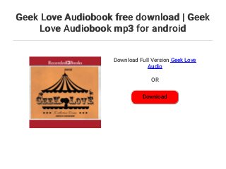 geek love book geek love book