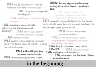 Geeks History of the Internet - how we arrived at Web 2.0 | PPT