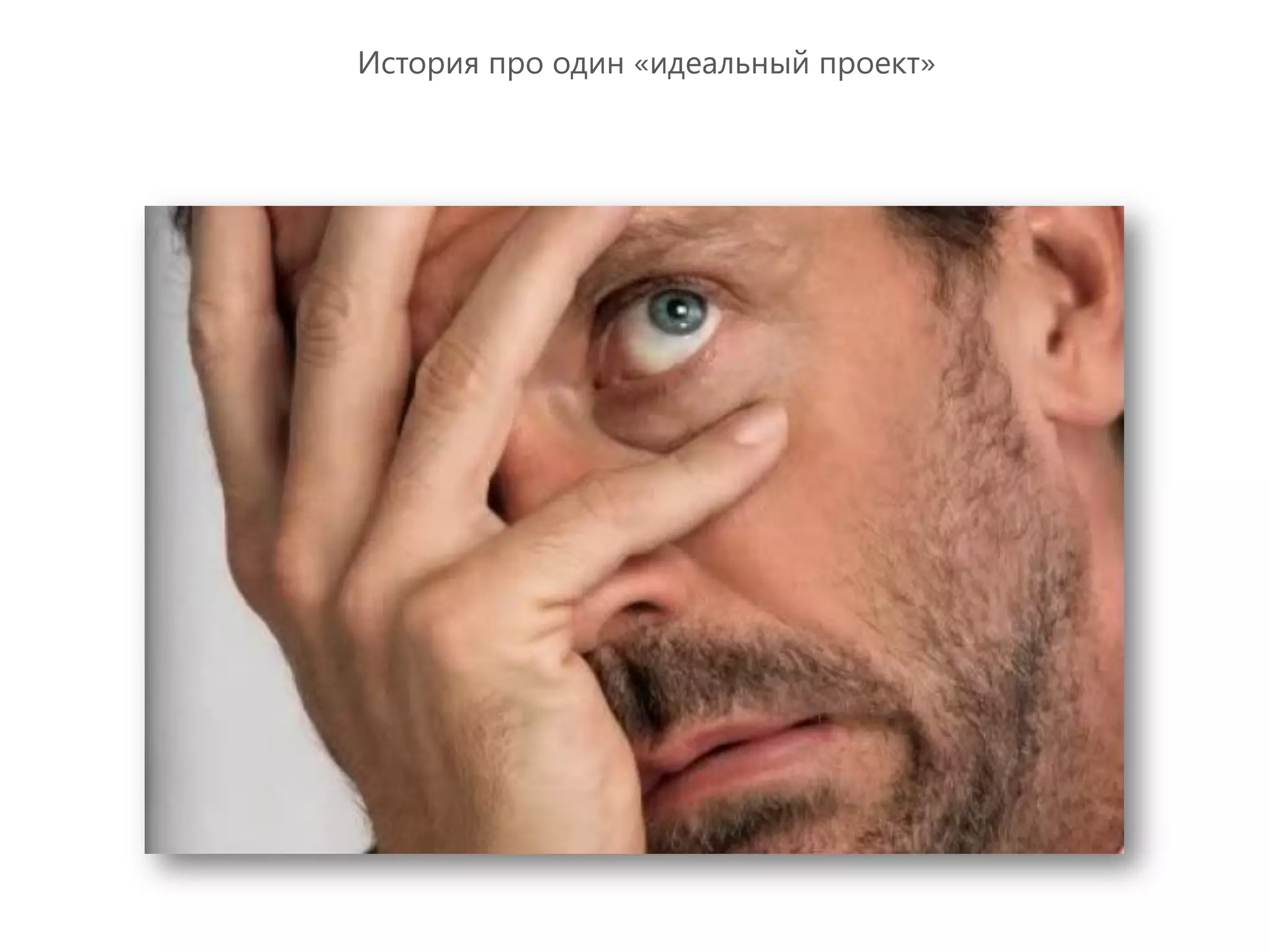 История про один «идеальный проект»
 