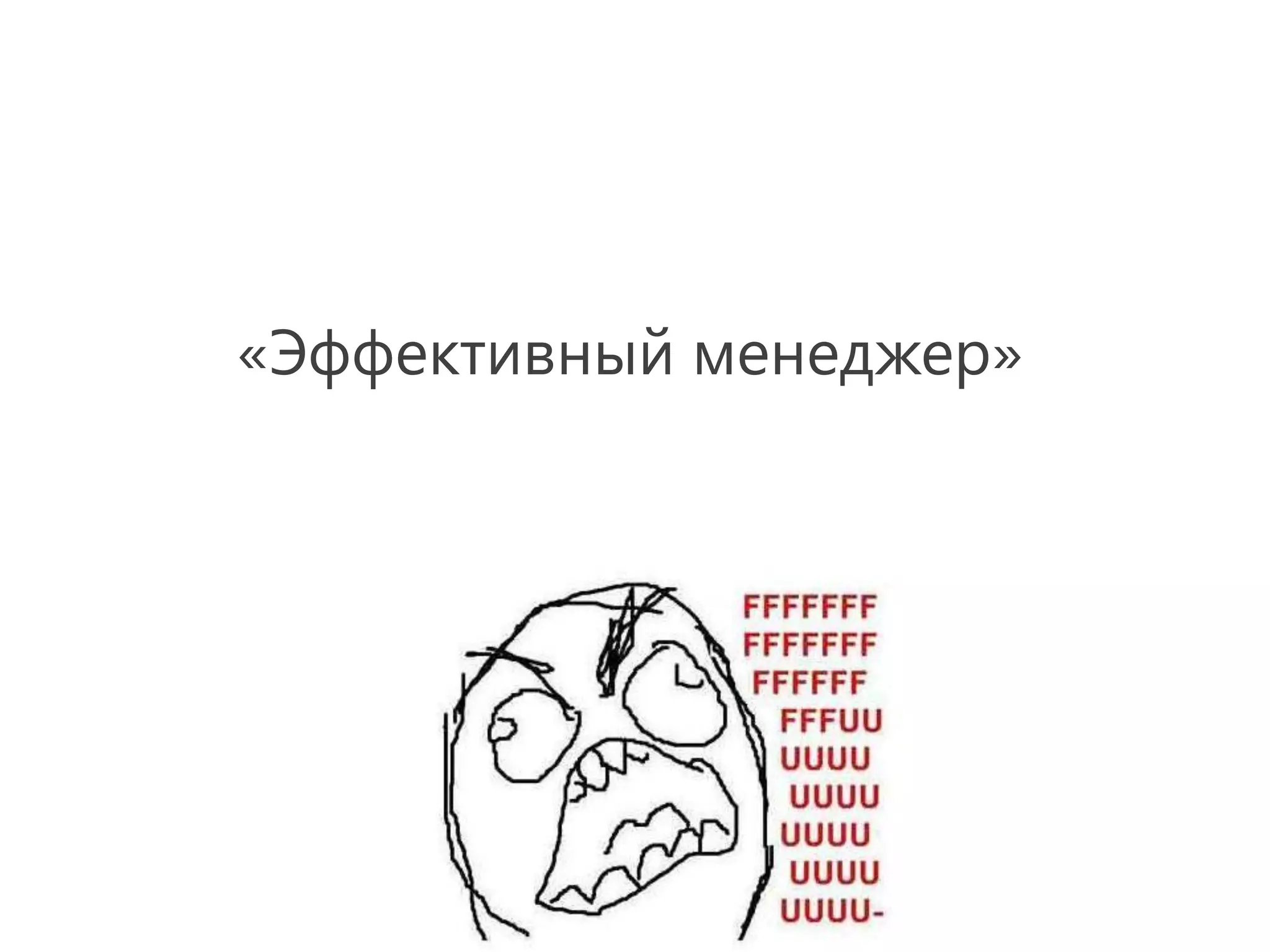 «Эффективный менеджер»
 