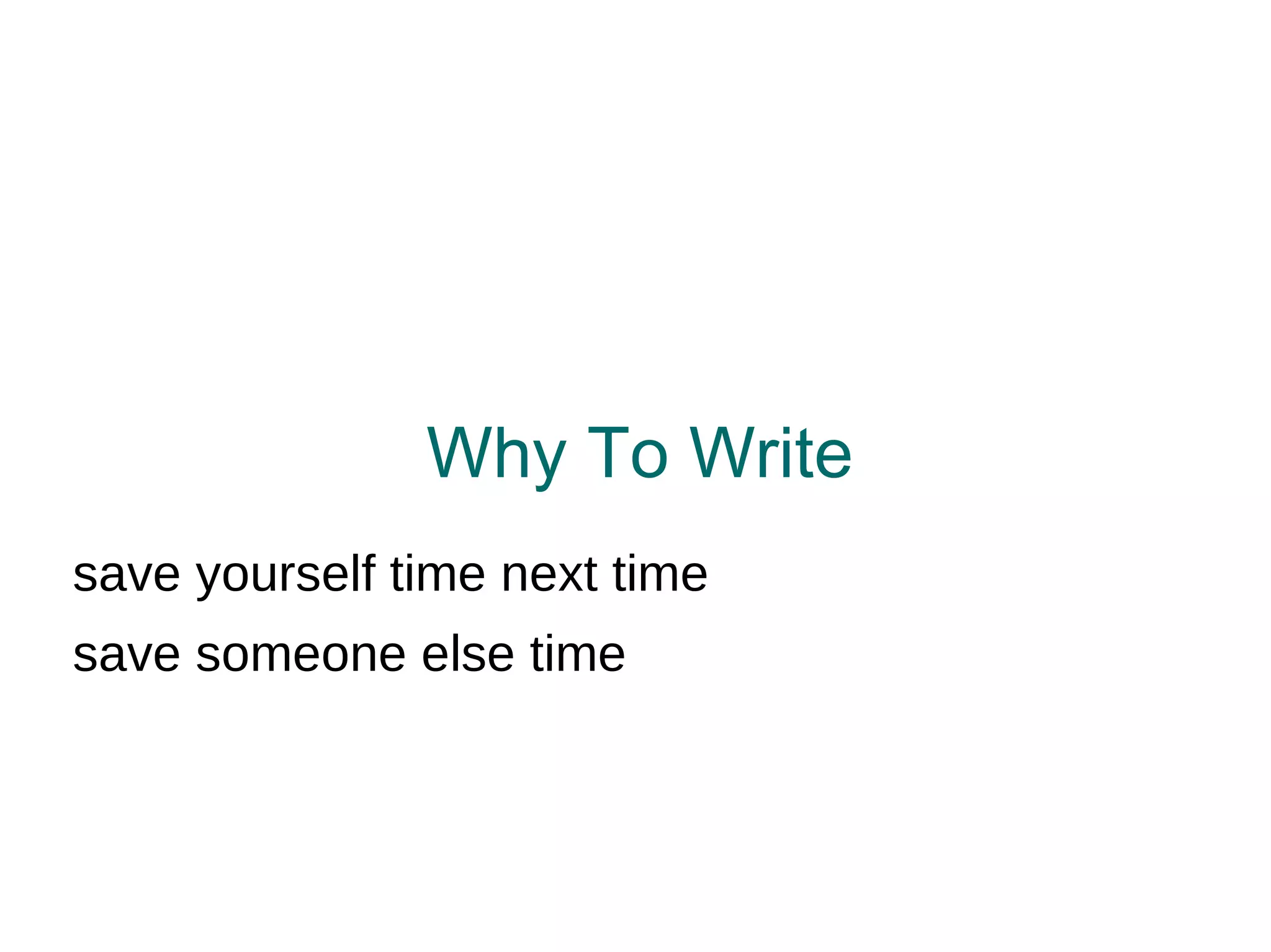 Invalid Excuses I don't write (English) well enough