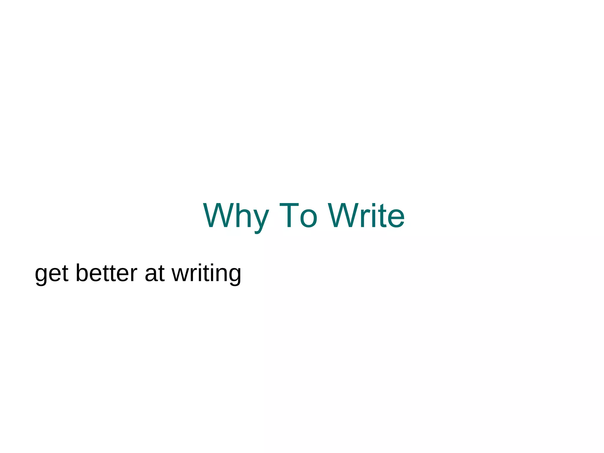 Invalid Excuses I don't have time