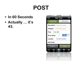 POST
• In 60 Seconds
• Actually … it’s
43.
 