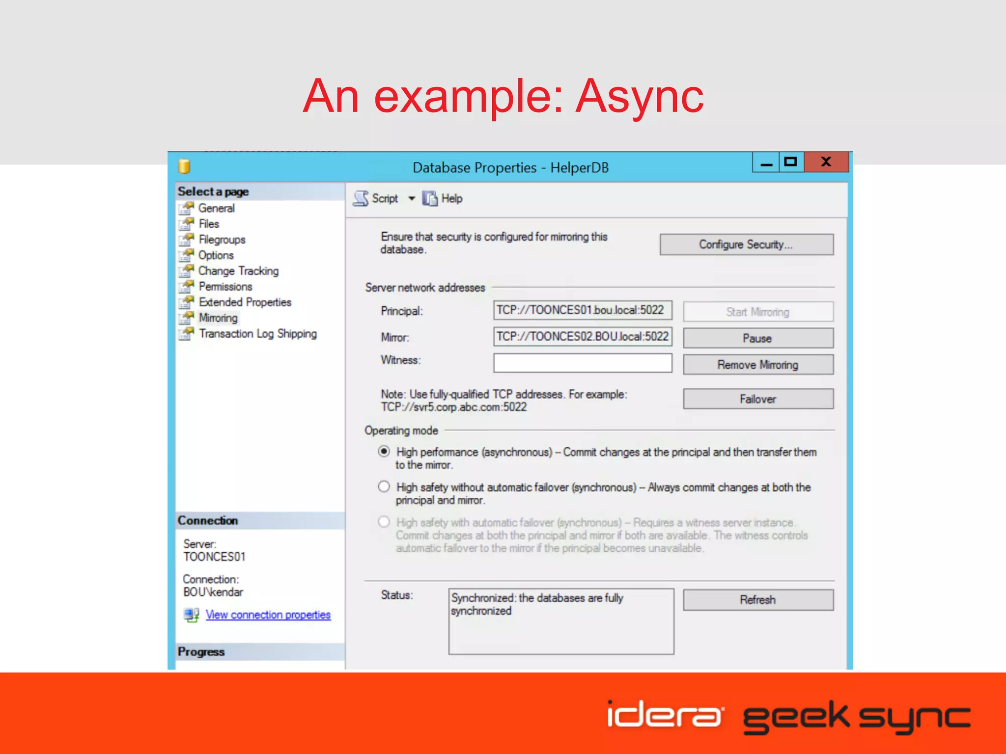 An example: Async 