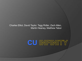 CUINFINITY Charles Elliot, David Taylor, TaggRidler, Zach Allen, Martin Heaney, Matthew Tabor  