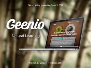 Geenio Silicon Valley Innovation summit  20113