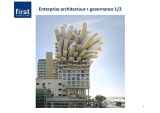 6
Enterprise architectuur + governance 1/2