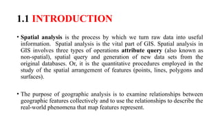 Comprehensive Spatial Analysis Techniques in Applied GIS II Course | PPTX