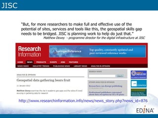 Geospatial Tech in teaching and learning | PPT