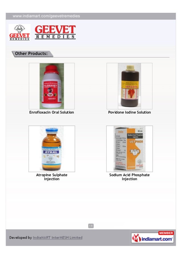 Geevet Remedies Mehsana Veterinary Medicinal Products