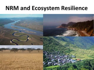 NRM and Ecosystem Resilience 
 