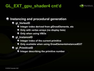 GeForce 8800 OpenGL Extensions
