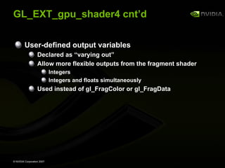 GeForce 8800 OpenGL Extensions