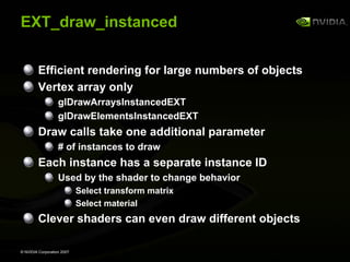 GeForce 8800 OpenGL Extensions