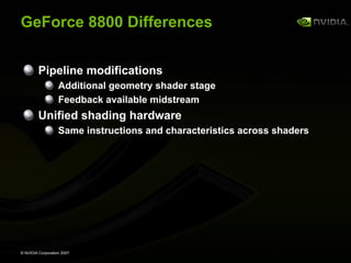 GeForce 8800 OpenGL Extensions