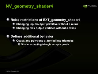 GeForce 8800 OpenGL Extensions