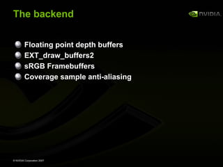 GeForce 8800 OpenGL Extensions