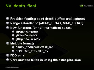 GeForce 8800 OpenGL Extensions
