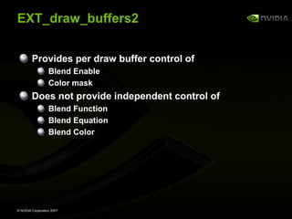 GeForce 8800 OpenGL Extensions