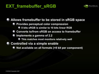 GeForce 8800 OpenGL Extensions