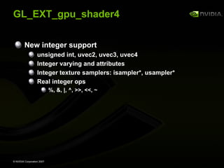 GeForce 8800 OpenGL Extensions