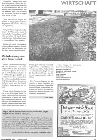 Gegenwind Artikel Seegras als Dämmstoff