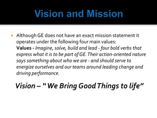 Ge Values Examples General Electric Presentation | PPTX