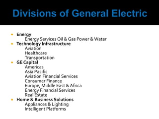 General Electric Presentation | PPTX