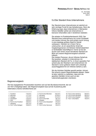 Gehaltsanalyse Beispiel