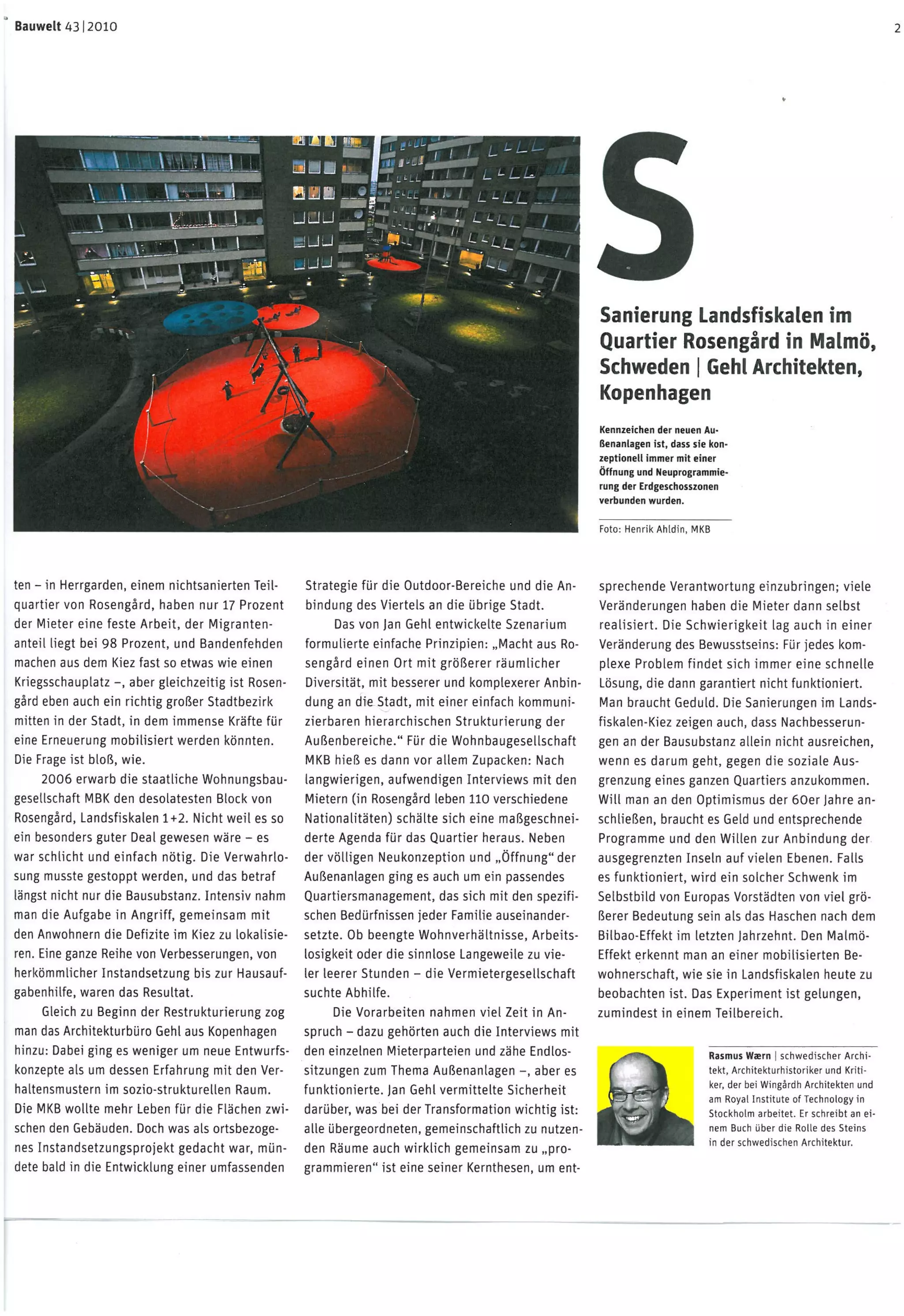 Gehl architects bauwelt_43.10_learning from europe