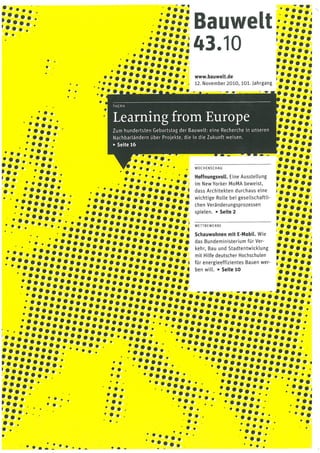 Gehl architects bauwelt_43.10_learning from europe