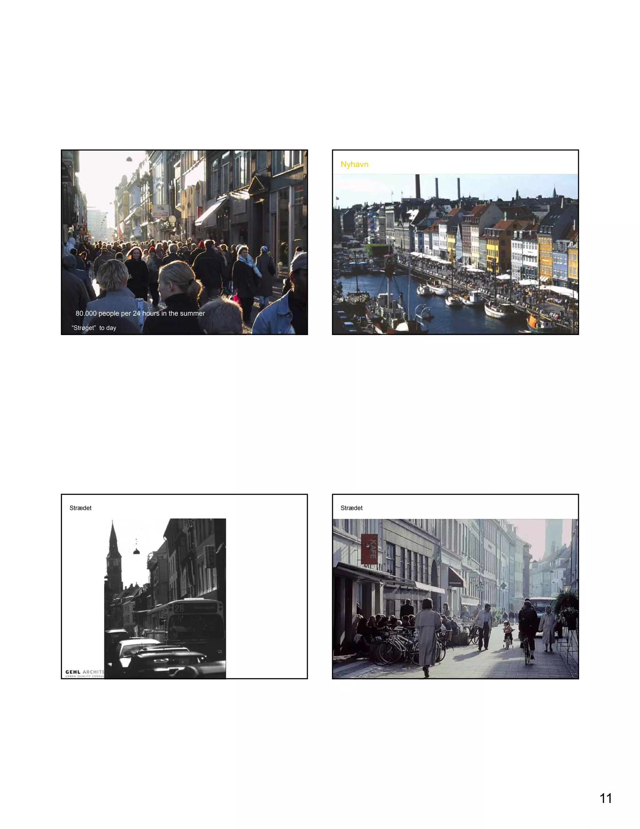 Nyhavn - before ……and after 1980




  80.000 people per 24 hours in the summer

“Strøget” to day




Strædet - before                             Strædet - before   …..and after 1992




                                                                                    11
 