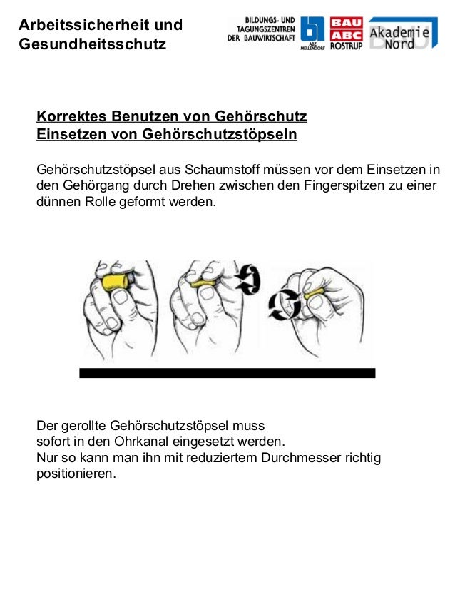 Gehörschutz arbeitssicherheit