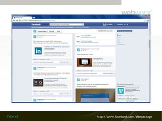 Folie 45 http://www.facebook.com/sitepackage
 