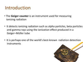 Geiger muller counter | PPTX