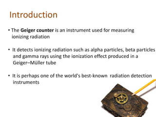 Geiger Counter - Geiger-Mueller Detector