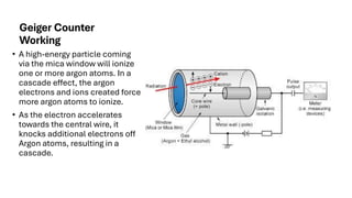 Geiger Counter.and it's application hpdf | PDF