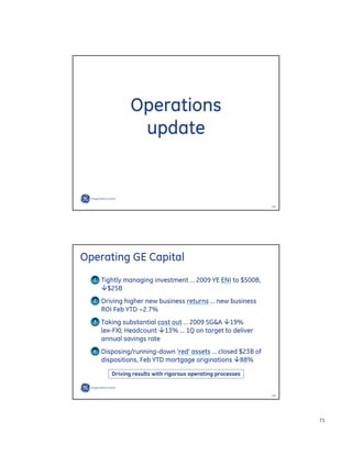 GE Investor Presentation