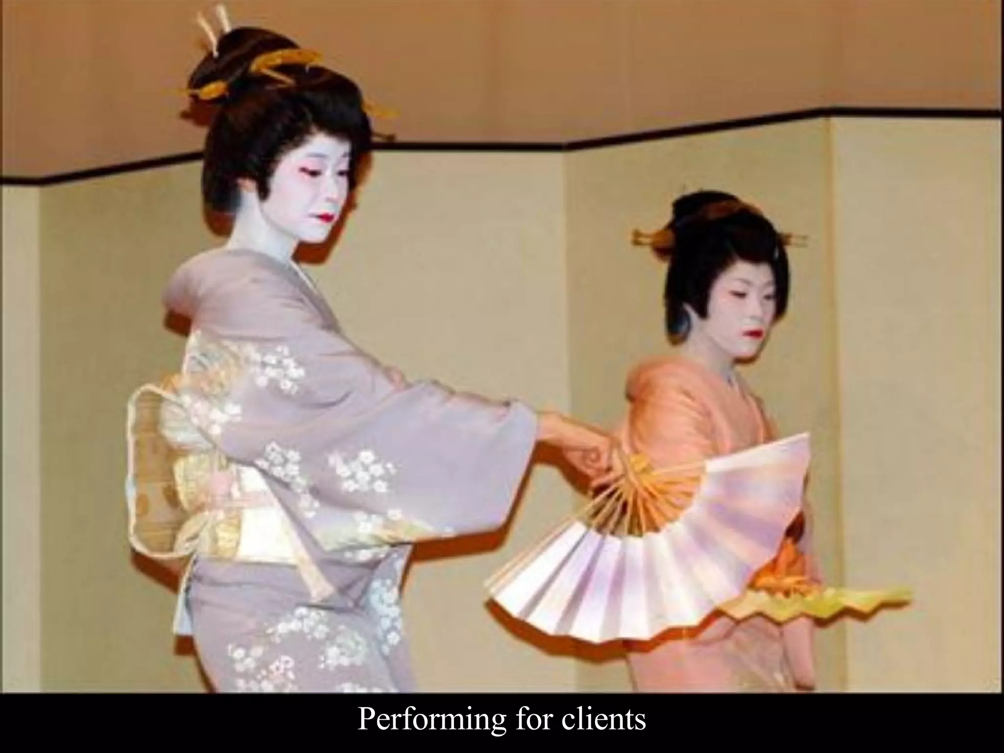 Performing for clients