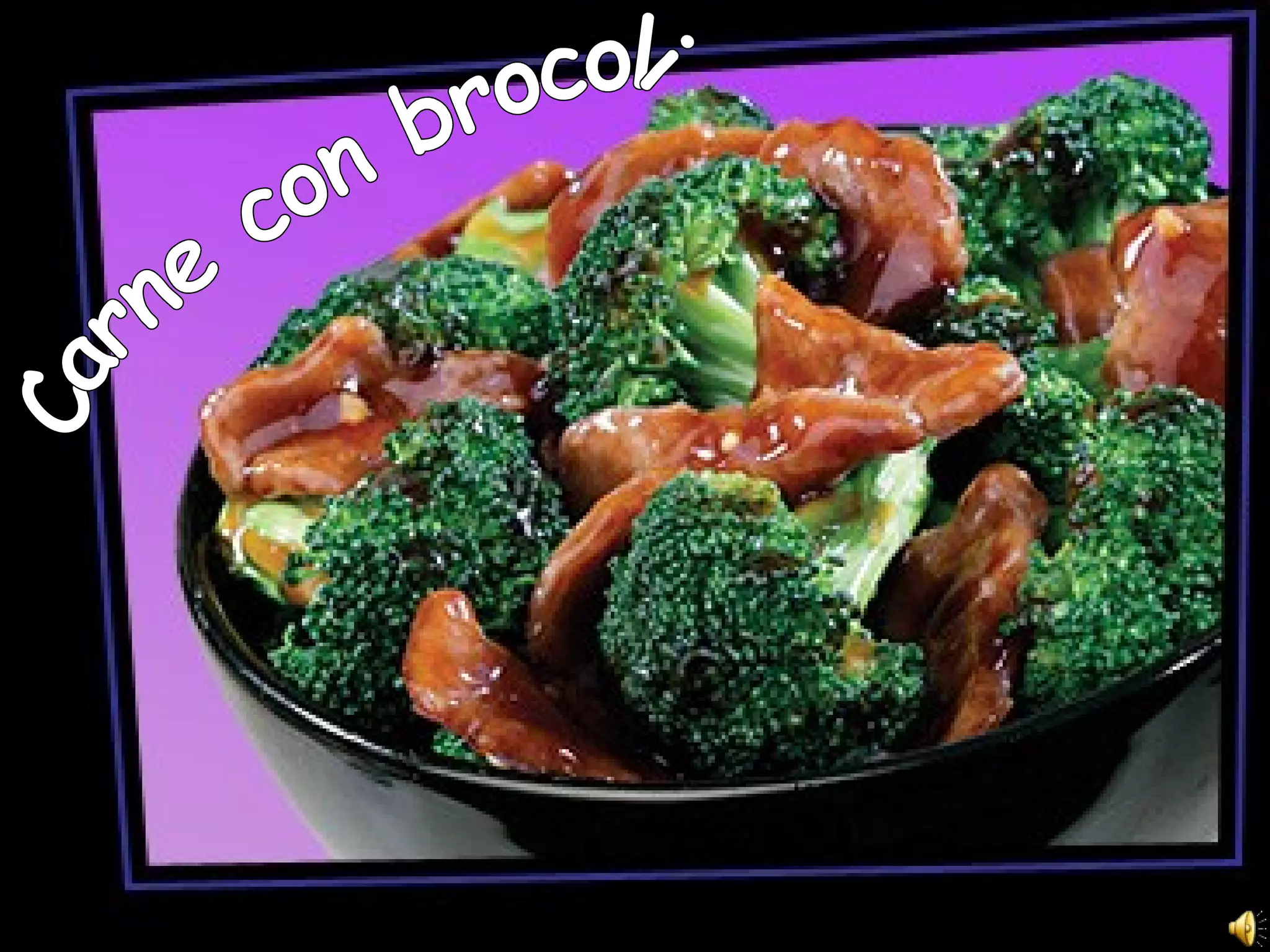 Carne con brocoli 