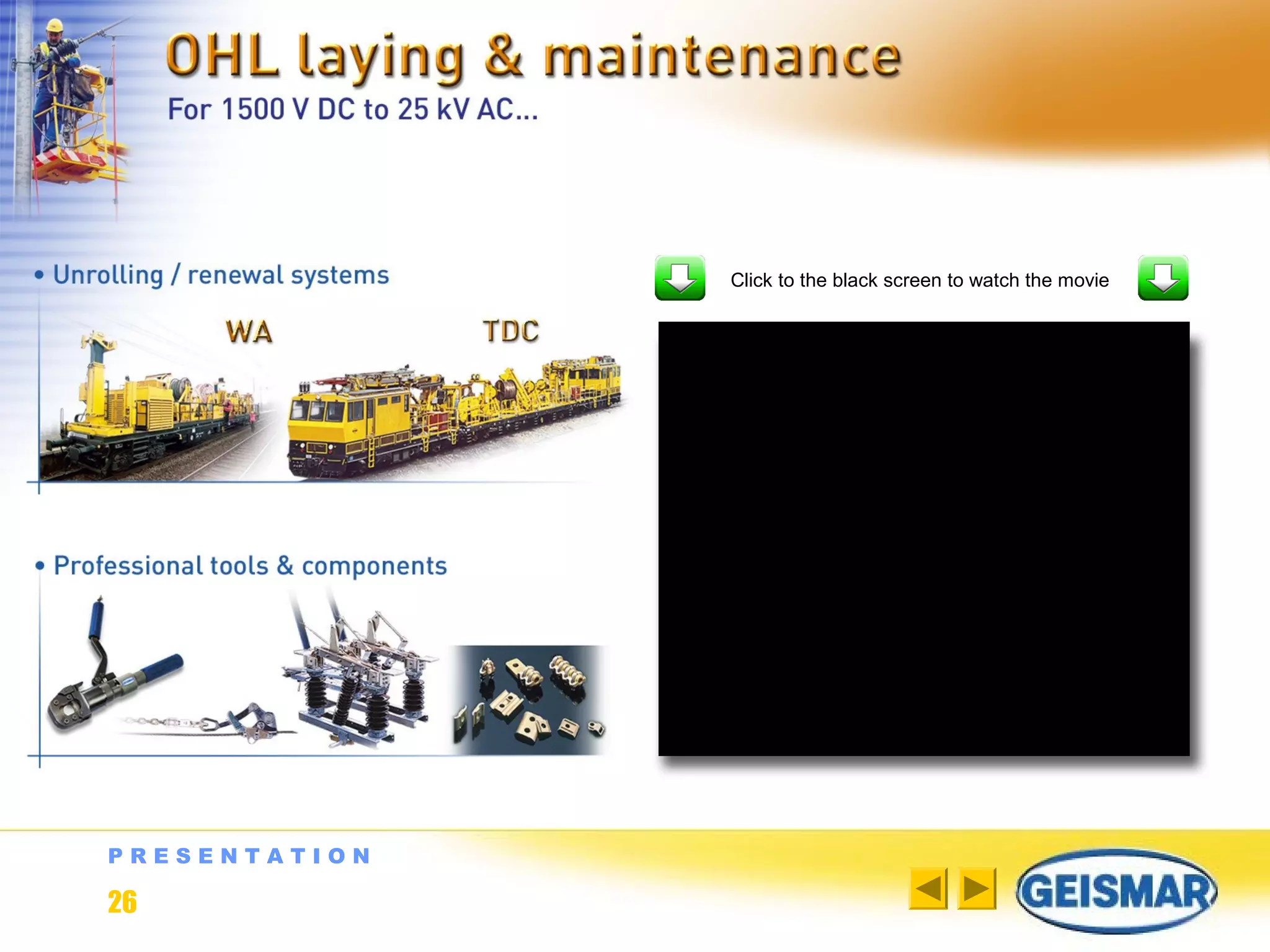 P R E S E N T A T I O N
26
Click to the black screen to watch the movie
 