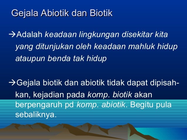 Gej biotik-abiotik