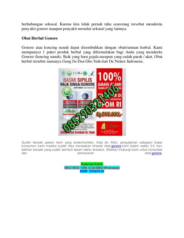 Gejala dan cara mengobati penyakit gonore 085290321406