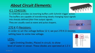 Water Level Indicator (Mini project) | PPTX