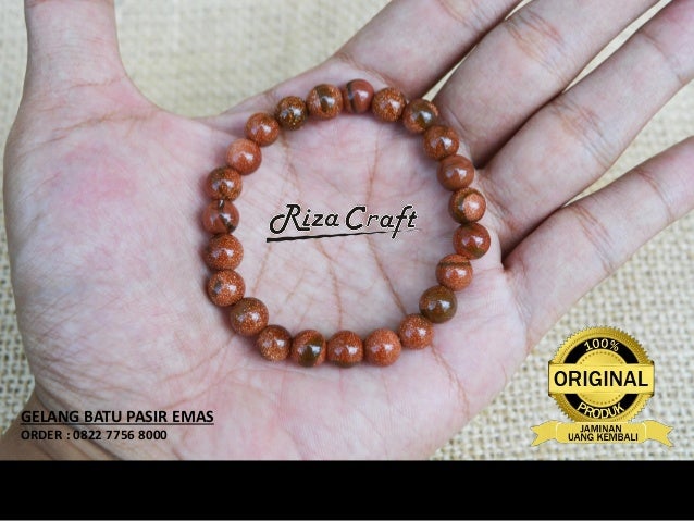 Gelang Batu Pasir Emas Kalimantan 0822 7 75 68000