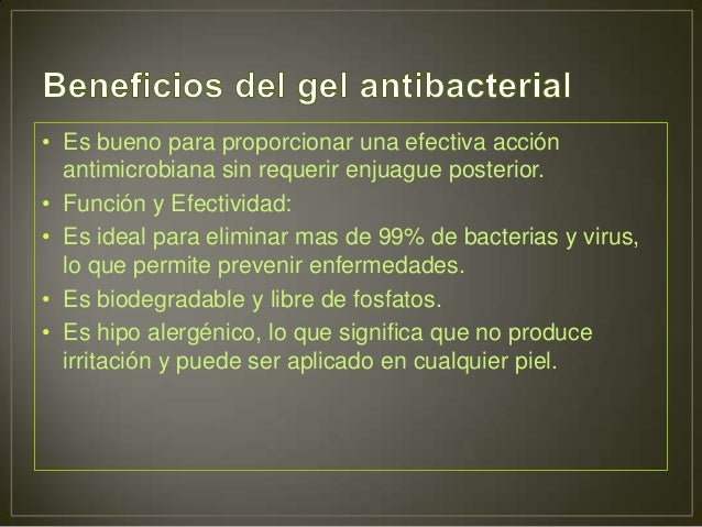 Gel antibacterial