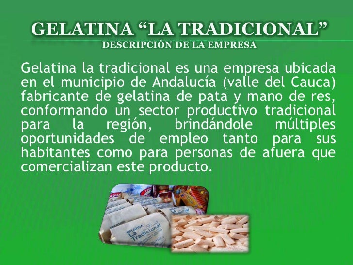 Mision De Una Empresa De Gelatinas es.slideshare.net