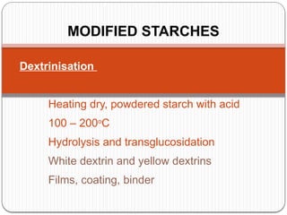 Dextrinisation Cake Example Gelatinisation retrogradation of starch july 2009.pptx