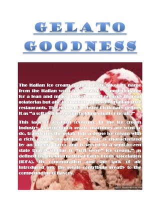 Gelato goodness