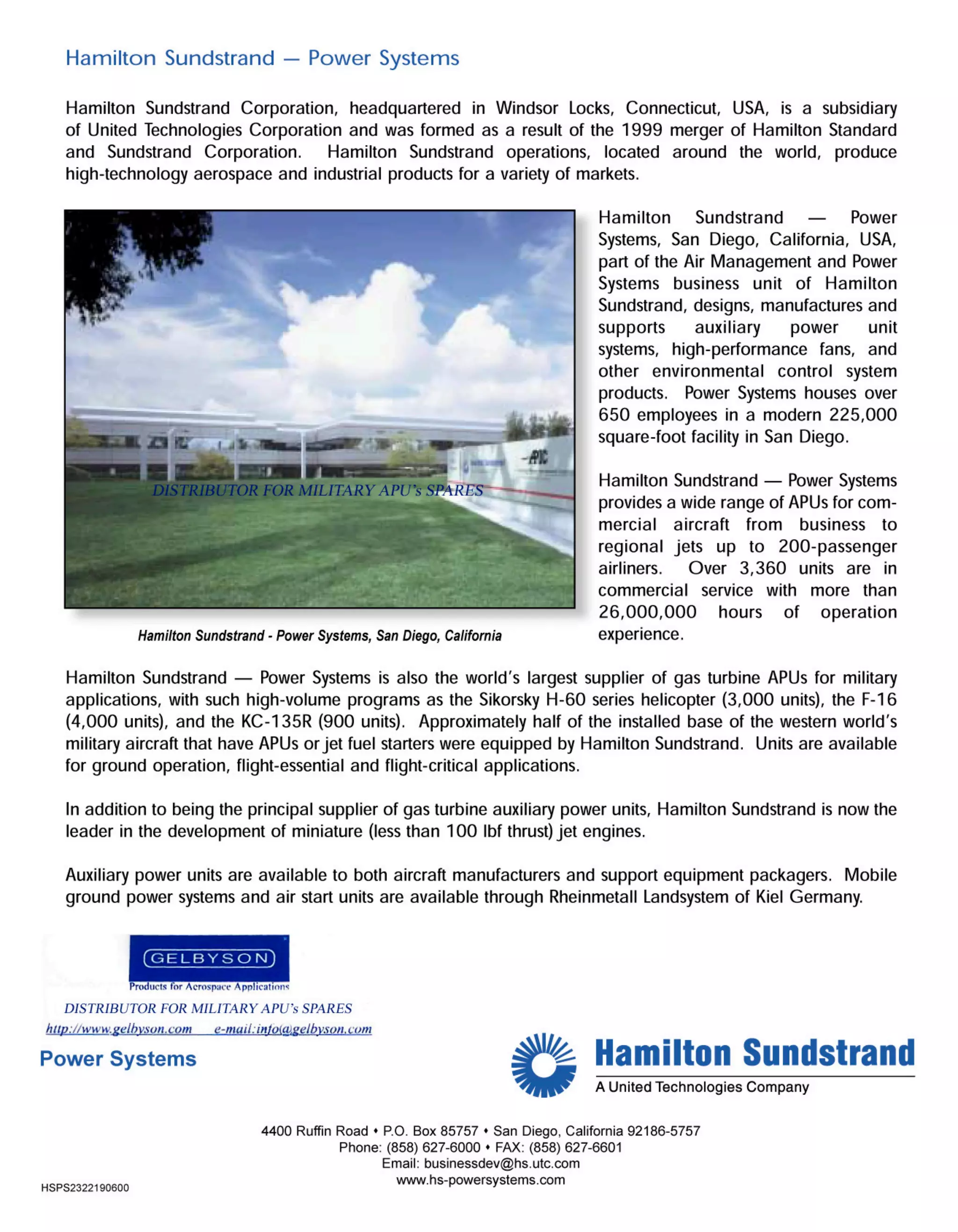 Gelbyson hs auxiliary_powerunits_apu Auxiliary and Ground Power